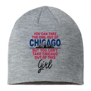 Womens Proud Chicago Chicago Girl Moved From Chicago Sustainable Beanie