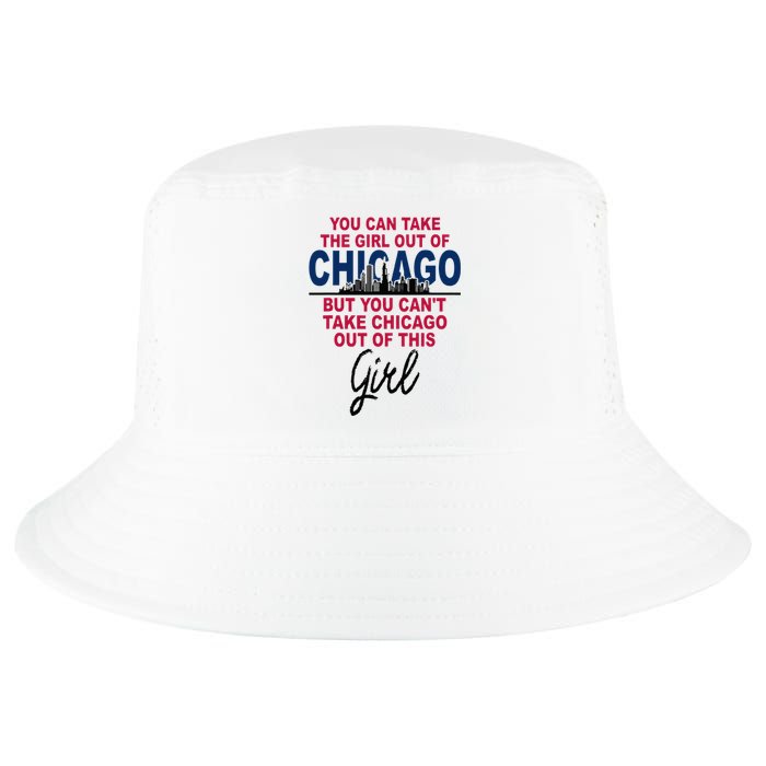 Womens Proud Chicago Chicago Girl Moved From Chicago Cool Comfort Performance Bucket Hat