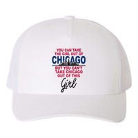 Womens Proud Chicago Chicago Girl Moved From Chicago Yupoong Adult 5-Panel Trucker Hat