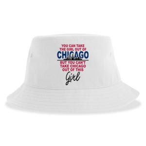 Womens Proud Chicago Chicago Girl Moved From Chicago Sustainable Bucket Hat