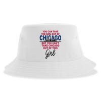 Womens Proud Chicago Chicago Girl Moved From Chicago Sustainable Bucket Hat