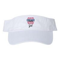 Womens Proud Chicago Chicago Girl Moved From Chicago Valucap Bio-Washed Visor