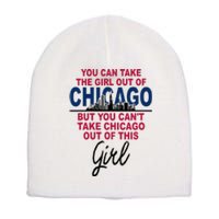 Womens Proud Chicago Chicago Girl Moved From Chicago Short Acrylic Beanie