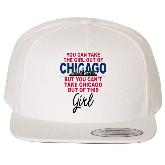 Womens Proud Chicago Chicago Girl Moved From Chicago Wool Snapback Cap