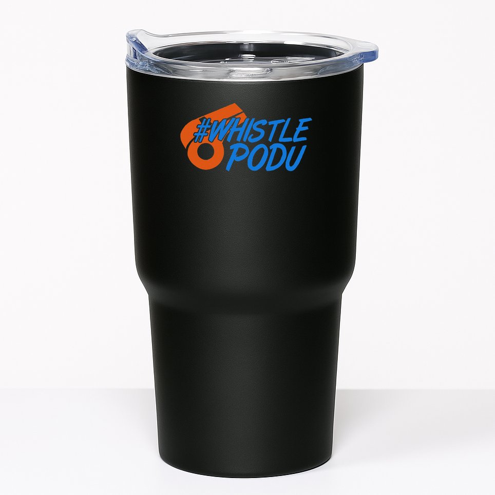Whistle Podu Chennai Cricket Yellow Small Tumbler