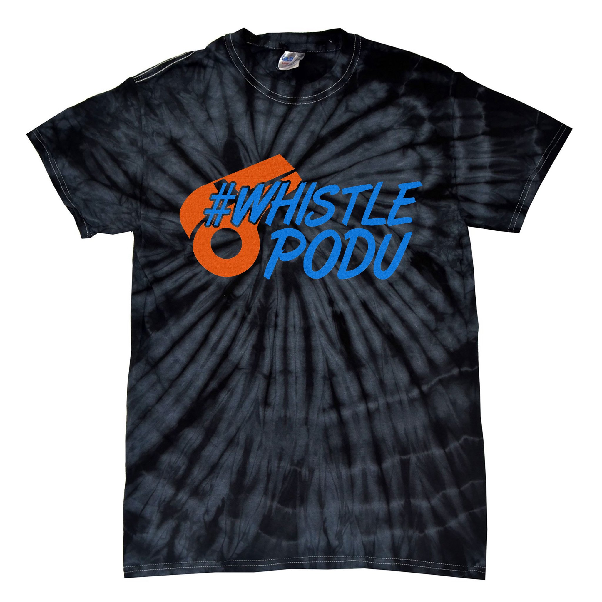 Whistle Podu Chennai Cricket Yellow Small Tie-Dye T-Shirt