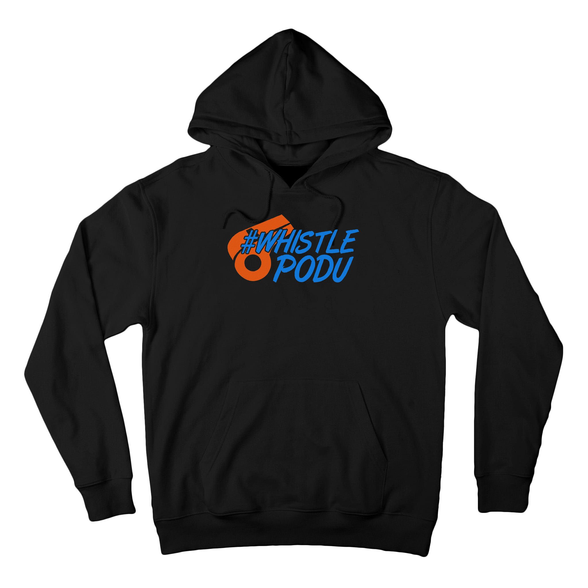Whistle Podu Chennai Cricket Yellow Small Tall Hoodie