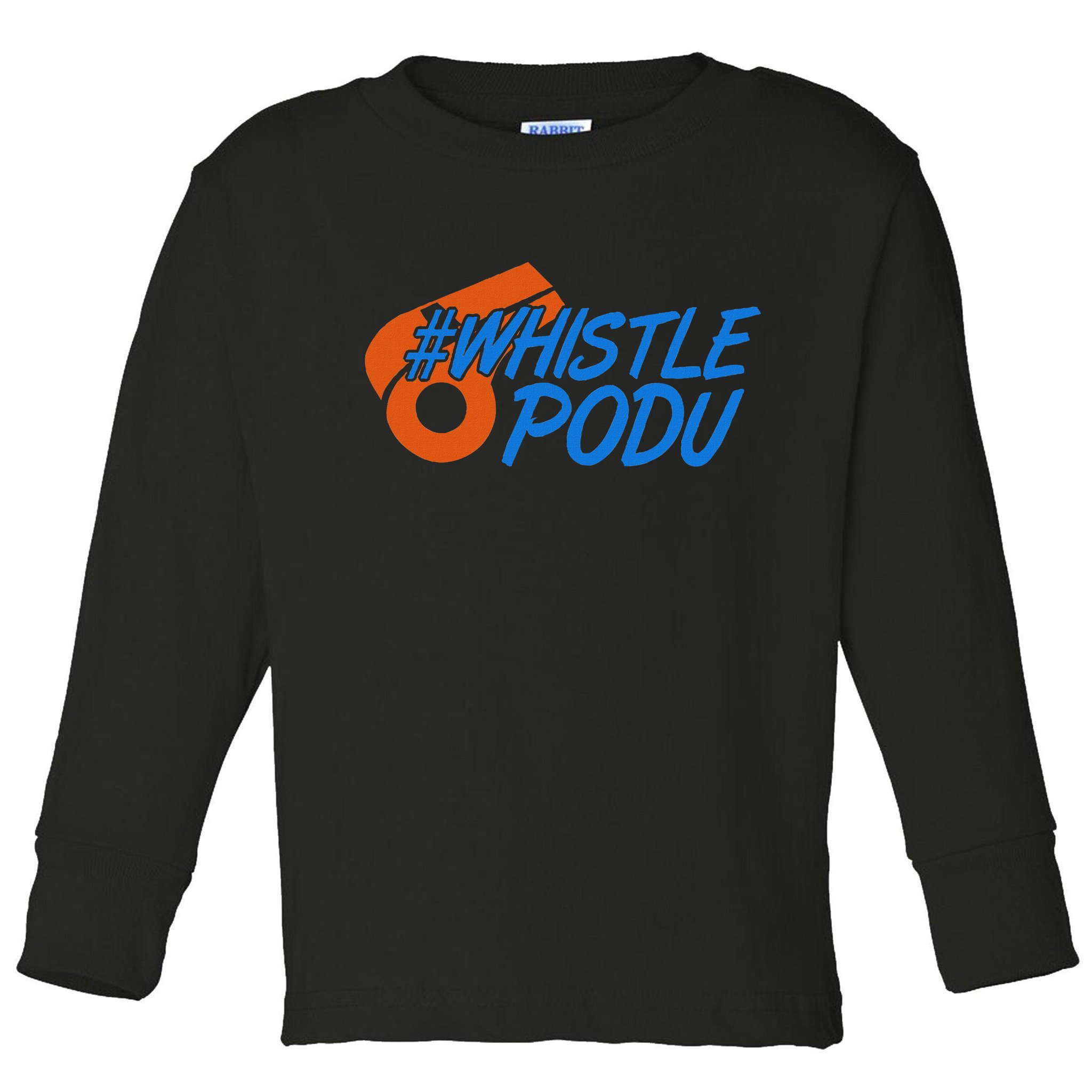 Whistle Podu Chennai Cricket Yellow Small Toddler Long Sleeve Shirt