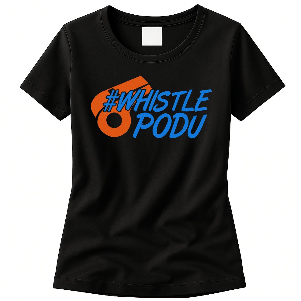 Whistle Podu Chennai Cricket Yellow Small Womens T-Shirt