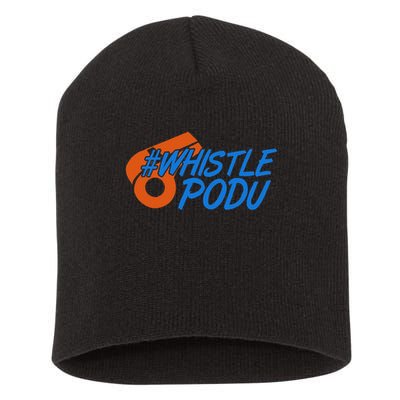 Whistle Podu Chennai Cricket Yellow Small Short Acrylic Beanie