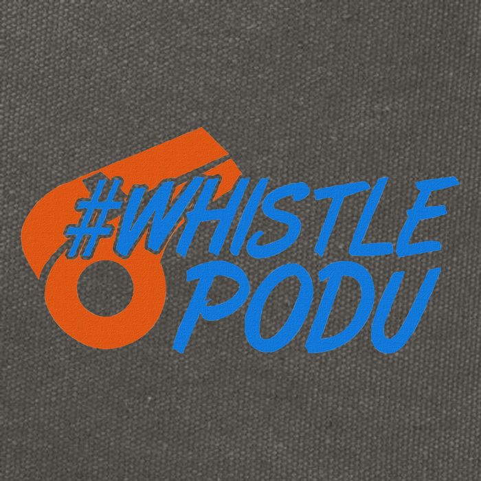 Whistle Podu Chennai Cricket Yellow Small Cotton Canvas Backpack