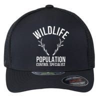 Wildlife Population Control Specialist Deer Hunting Flexfit Unipanel Trucker Cap