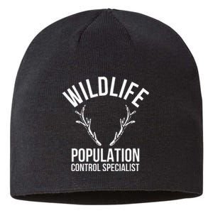 Wildlife Population Control Specialist Deer Hunting Sustainable Beanie