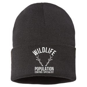 Wildlife Population Control Specialist Deer Hunting Sustainable Knit Beanie