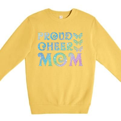 Womens Proud Cheer Mom Mothers Women's Day Premium Crewneck Sweatshirt