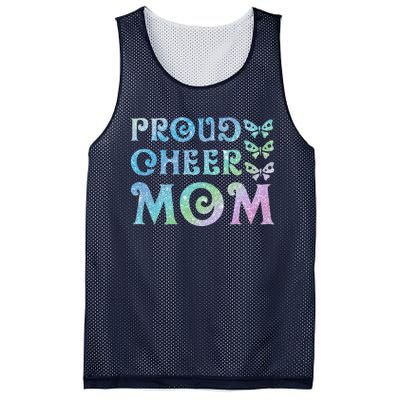 Womens Proud Cheer Mom Mothers Women's Day Mesh Reversible Basketball Jersey Tank