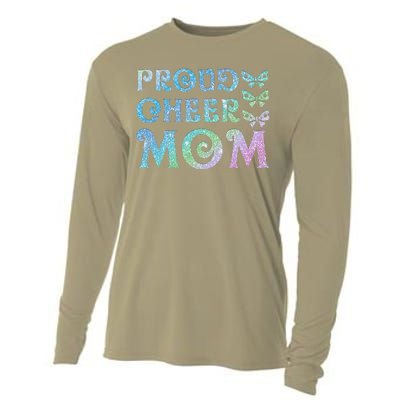 Womens Proud Cheer Mom Mothers Women's Day Cooling Performance Long Sleeve Crew