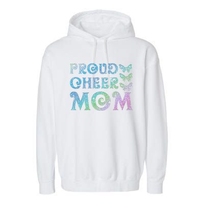 Womens Proud Cheer Mom Mothers Women's Day Garment-Dyed Fleece Hoodie