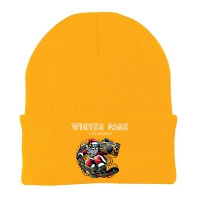 Winter Park Colorado Cool Snowboard Christmas Santa Gift Knit Cap Winter Beanie