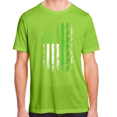 Women Pickle Cucumber Us American Flag For Pickle Lovers Gift Adult ChromaSoft Performance T-Shirt