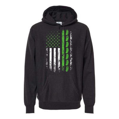 Women Pickle Cucumber Us American Flag For Pickle Lovers Gift Premium Hoodie