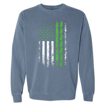 Women Pickle Cucumber Us American Flag For Pickle Lovers Gift Garment-Dyed Sweatshirt