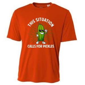 Women Pickle Cucumber Dill Pickle Lover Gift Cooling Performance Crew T-Shirt