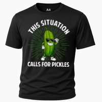 Women Pickle Cucumber Dill Pickle Lover Gift Cooling Performance Crew T-Shirt