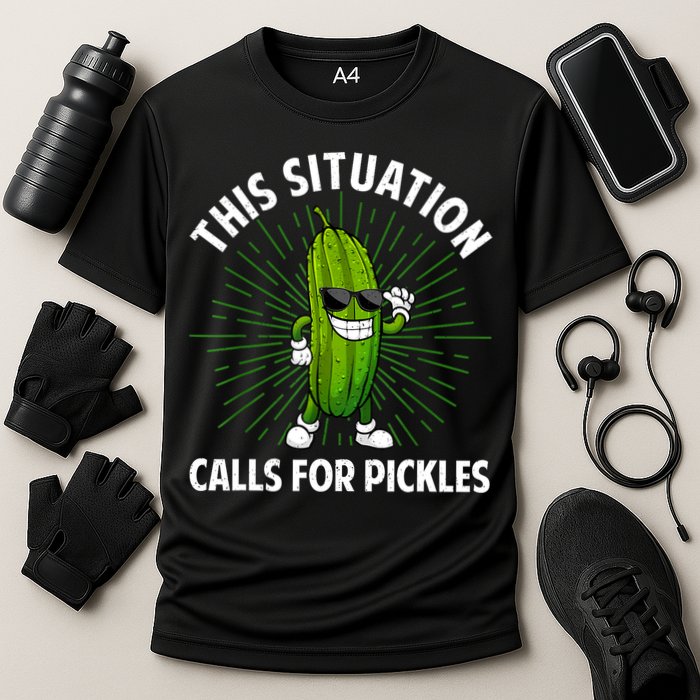 Women Pickle Cucumber Dill Pickle Lover Gift Cooling Performance Crew T-Shirt