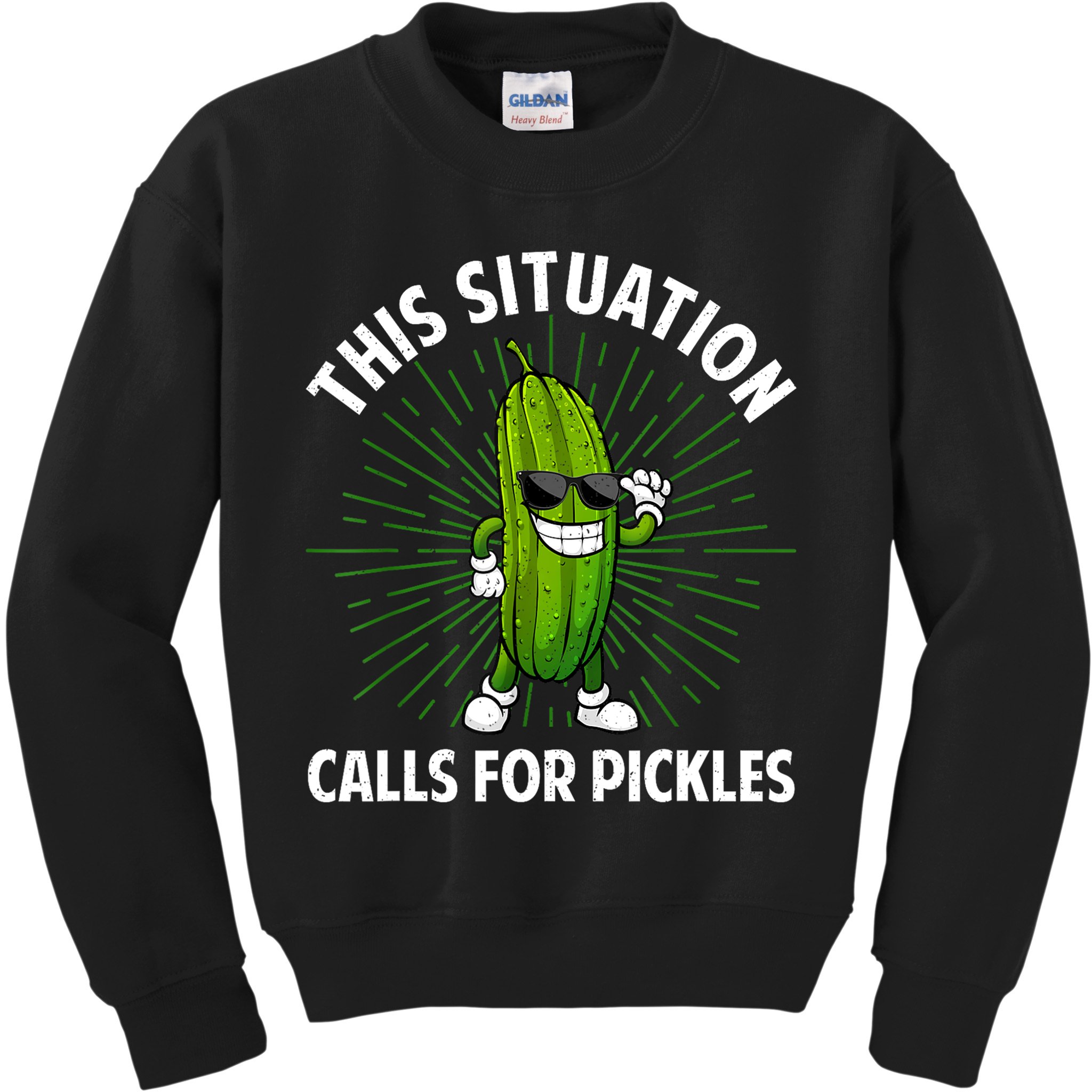 Women Pickle Cucumber Dill Pickle Lover Gift Kids Sweatshirt