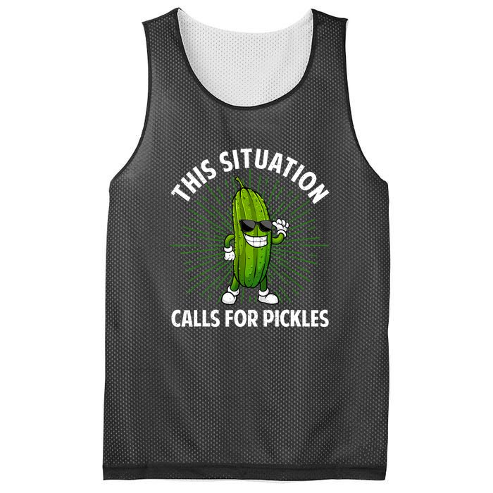 Women Pickle Cucumber Dill Pickle Lover Gift Mesh Reversible Basketball Jersey Tank