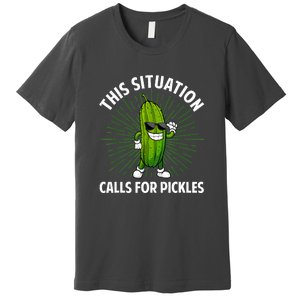 Women Pickle Cucumber Dill Pickle Lover Gift Premium T-Shirt