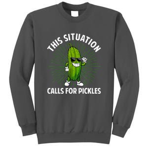 Women Pickle Cucumber Dill Pickle Lover Gift Tall Sweatshirt