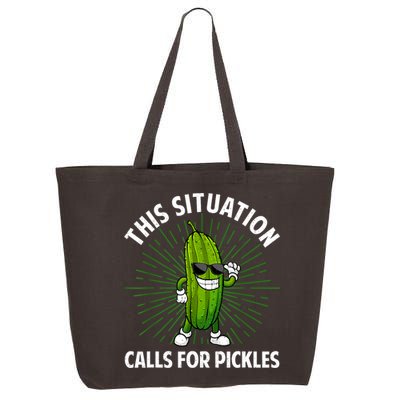 Women Pickle Cucumber Dill Pickle Lover Gift 25L Jumbo Tote