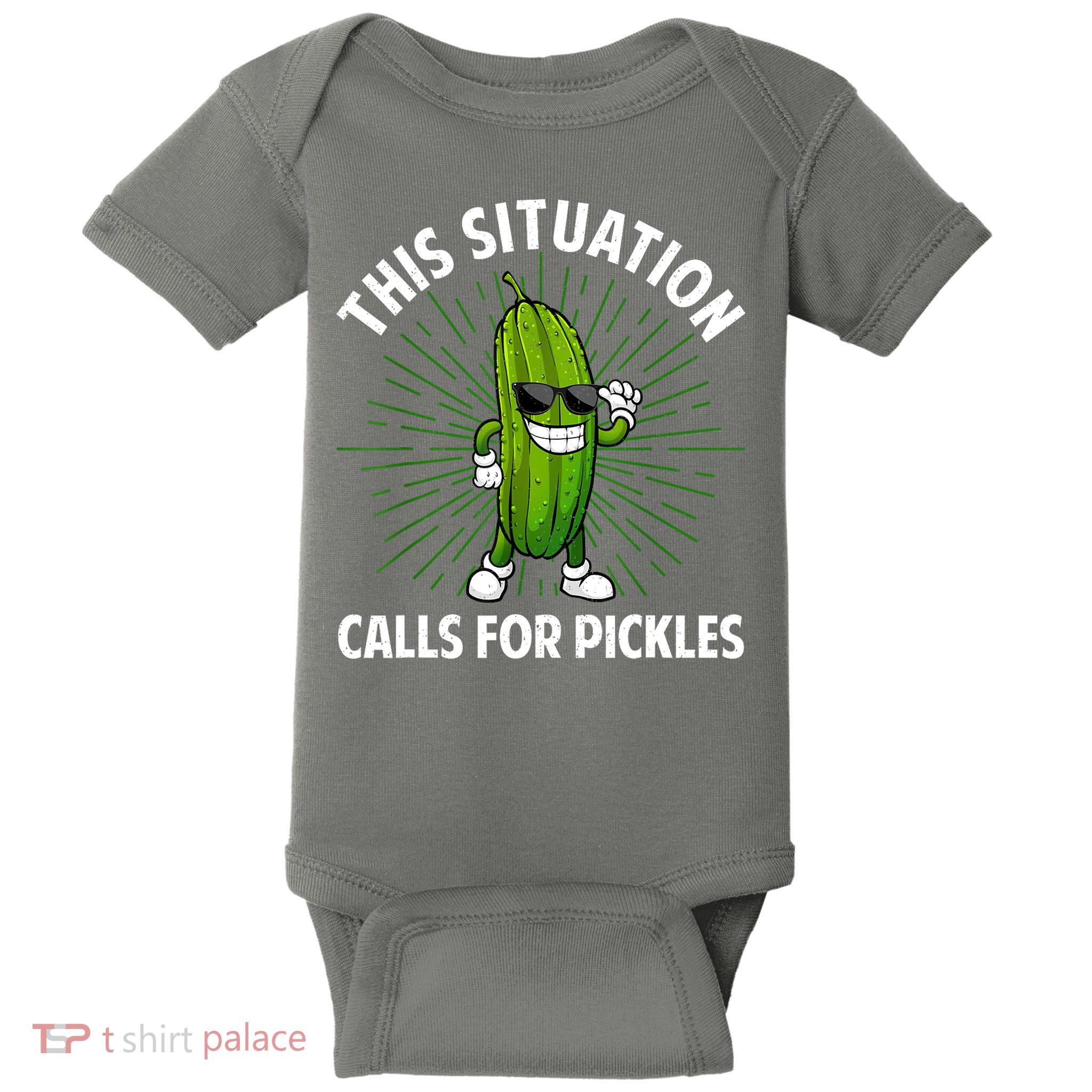 Women Pickle Cucumber Dill Pickle Lover Gift Baby Bodysuit