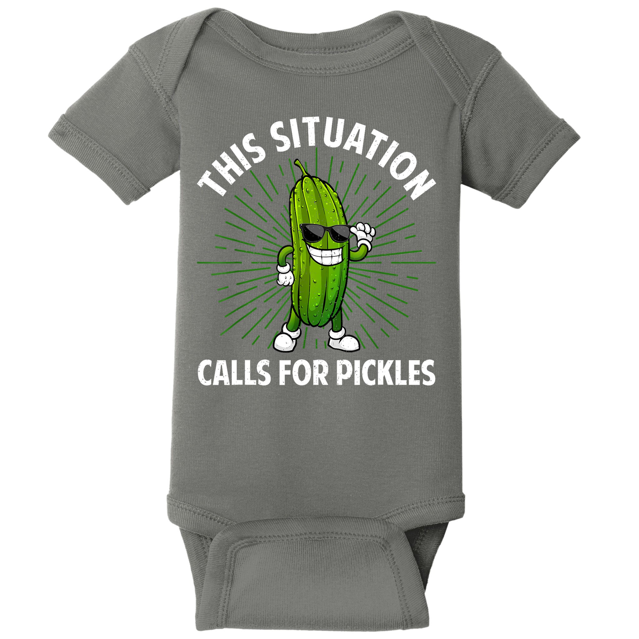Women Pickle Cucumber Dill Pickle Lover Gift Baby Bodysuit