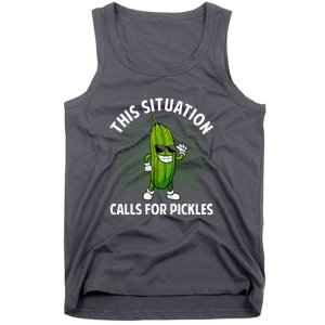 Women Pickle Cucumber Dill Pickle Lover Gift Tank Top