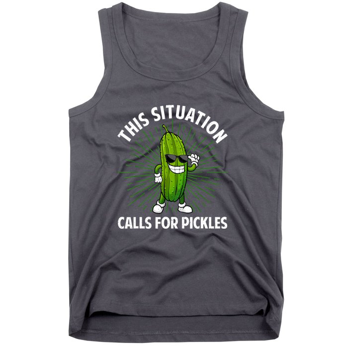 Women Pickle Cucumber Dill Pickle Lover Gift Tank Top