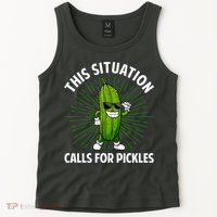 Women Pickle Cucumber Dill Pickle Lover Gift Tank Top