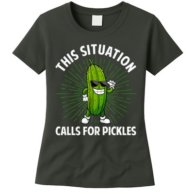 Women Pickle Cucumber Dill Pickle Lover Gift Womens T-Shirt