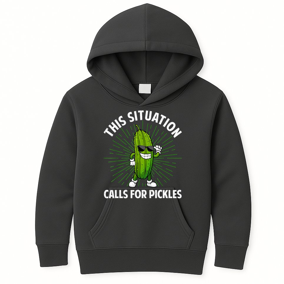 Women Pickle Cucumber Dill Pickle Lover Gift Kids Hoodie