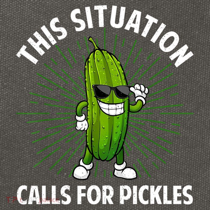 Women Pickle Cucumber Dill Pickle Lover Gift Cotton Canvas Backpack