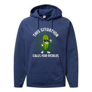 Women Pickle Cucumber Dill Pickle Lover Gift Performance Fleece Hoodie