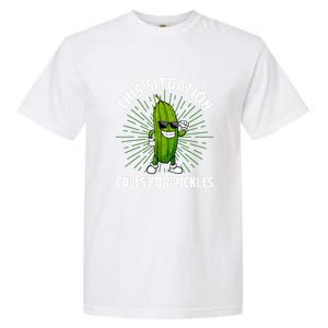 Women Pickle Cucumber Dill Pickle Lover Gift Garment-Dyed Heavyweight T-Shirt