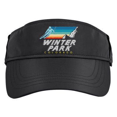 Winter Park Colorado Usa Ski Resort 1980s Retro Adult Drive Performance Visor