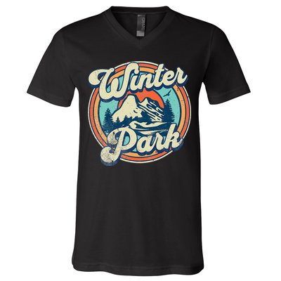 Winter Park Colorado V-Neck T-Shirt