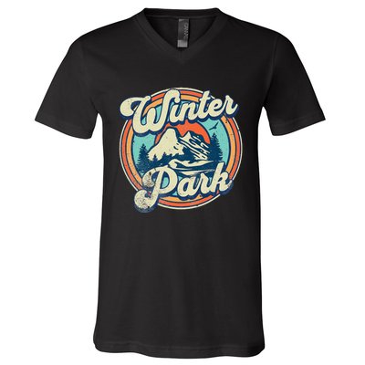 Winter Park Colorado V-Neck T-Shirt