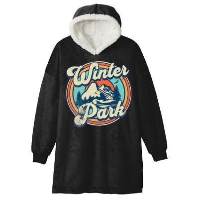 Winter Park Colorado Hooded Wearable Blanket
