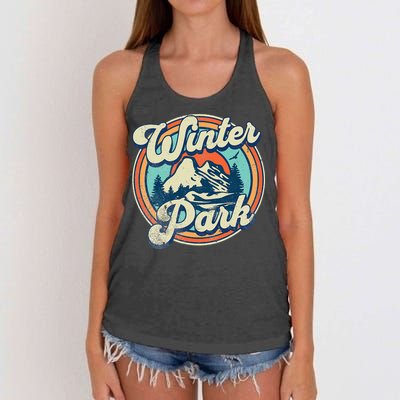 Winter Park Colorado Women's Knotted Racerback Tank