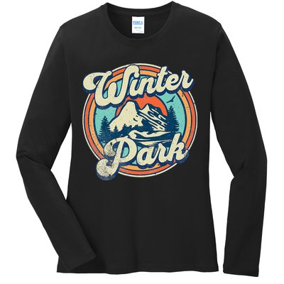 Winter Park Colorado Ladies Long Sleeve Shirt